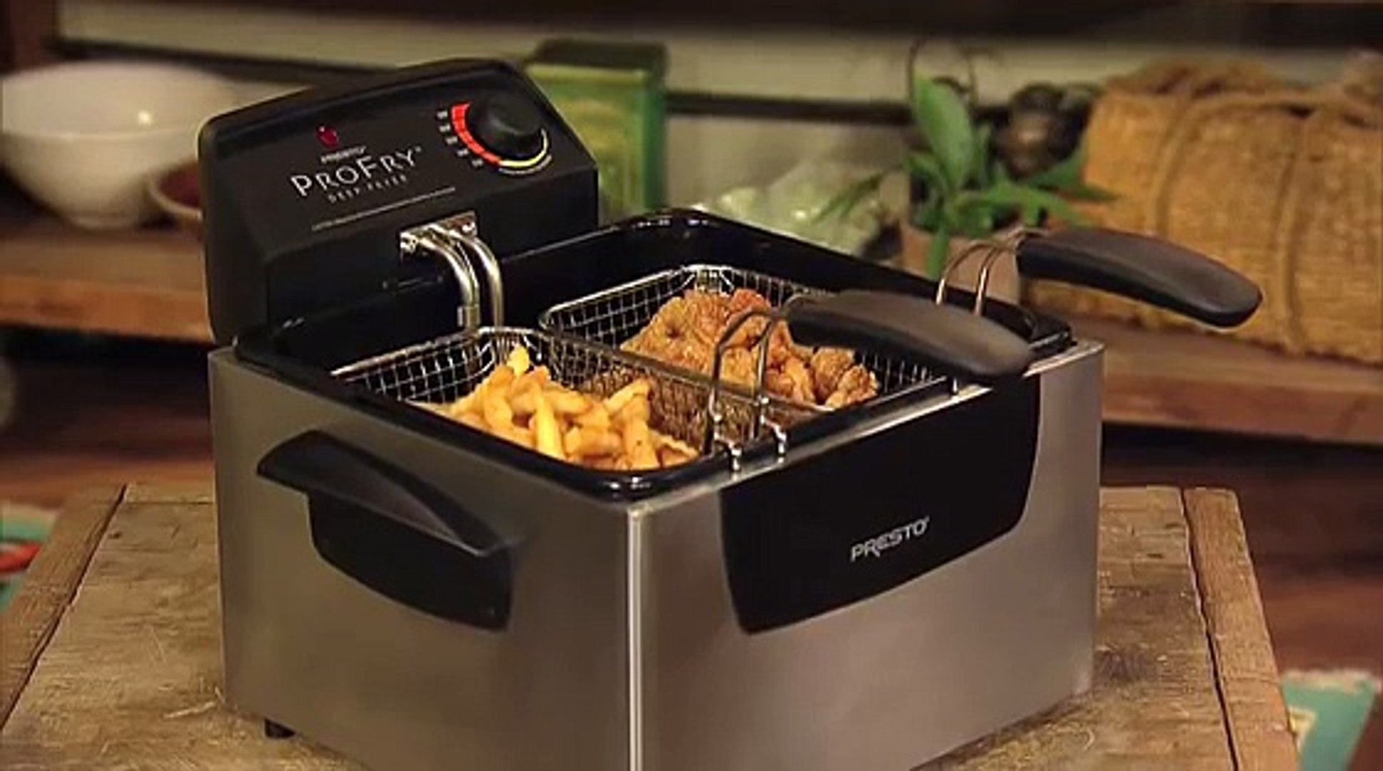 Presto Dual Basket Profry Deep Fryer Video Dailymotion