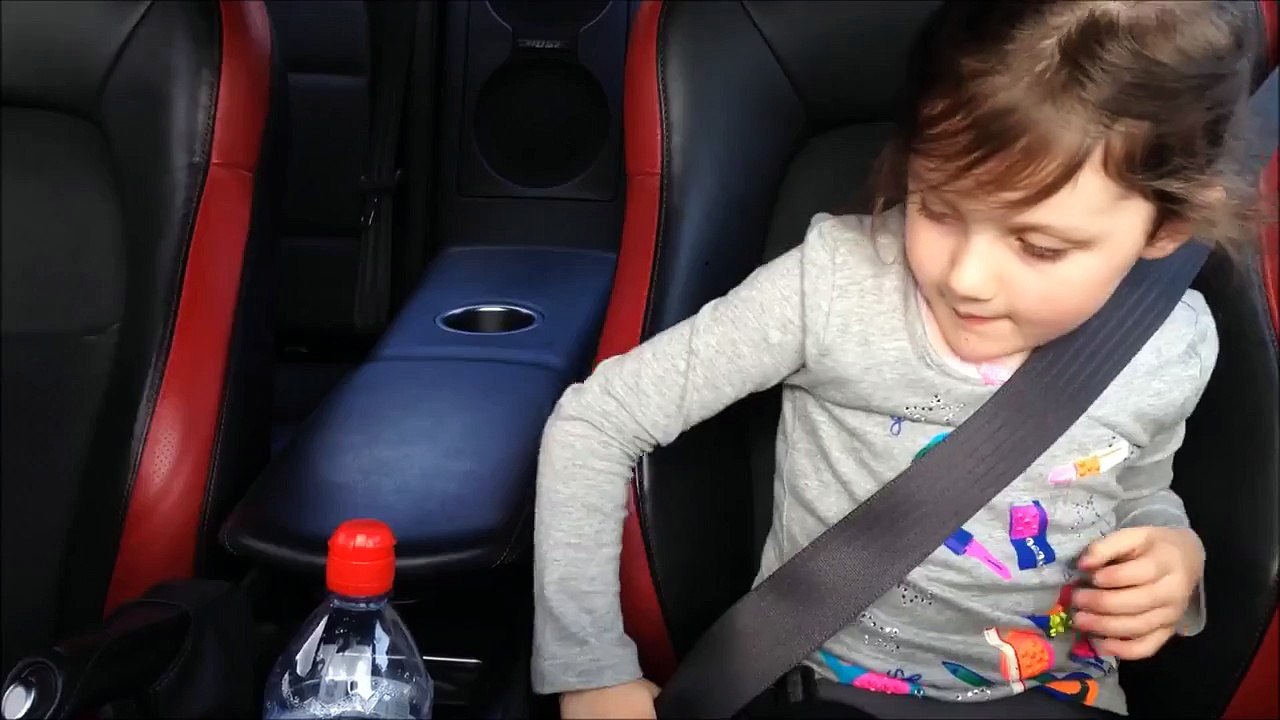 Go Faster Daddy. Go fast Again and Again - Little girl in Ferrari