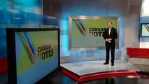 Poll by poll Canada 2008 election results demonstrated on CBC News at Five Toronto