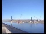 kcICON Project Time Lapse of Christopher S. Bond Bridge Construction from South Missouri River Bank