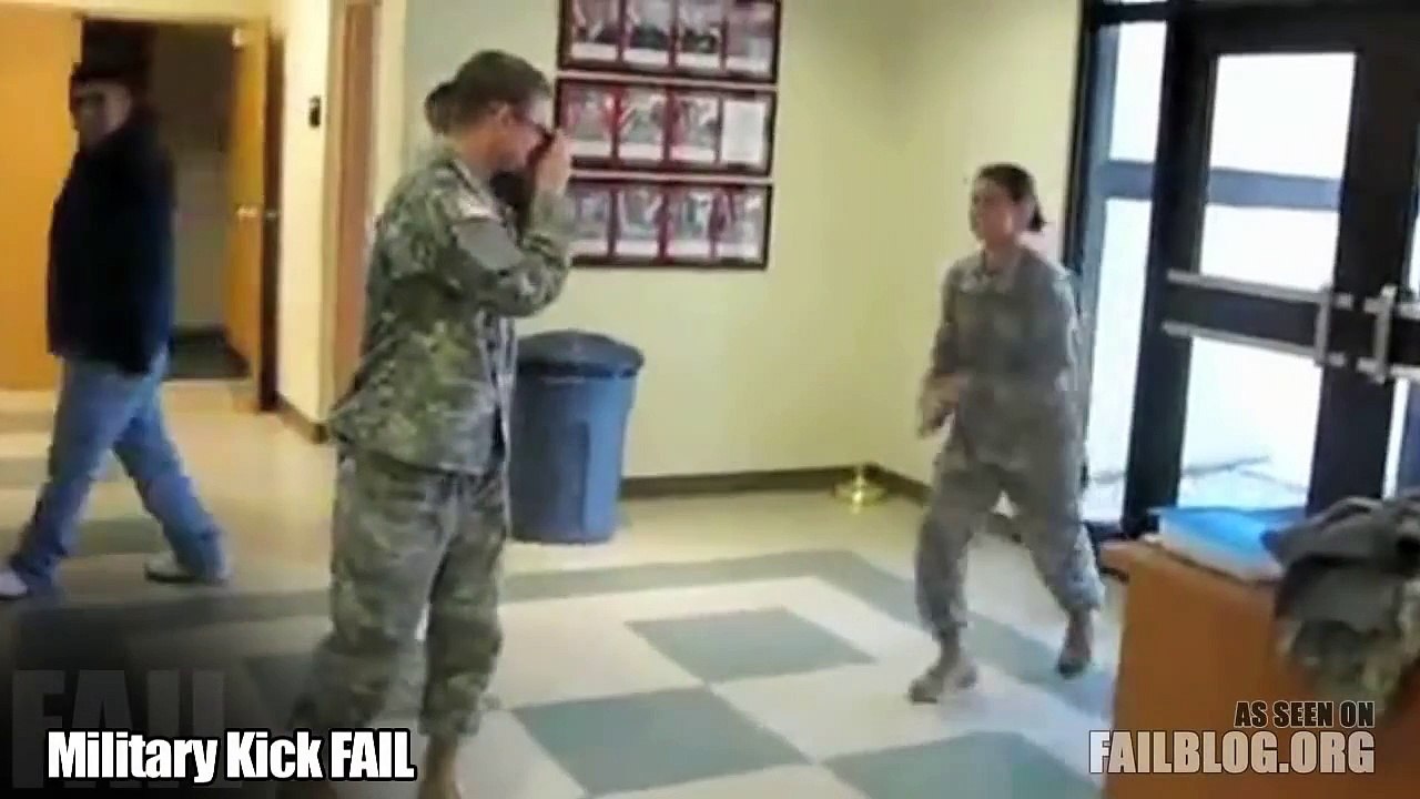 Military Kick FAIL