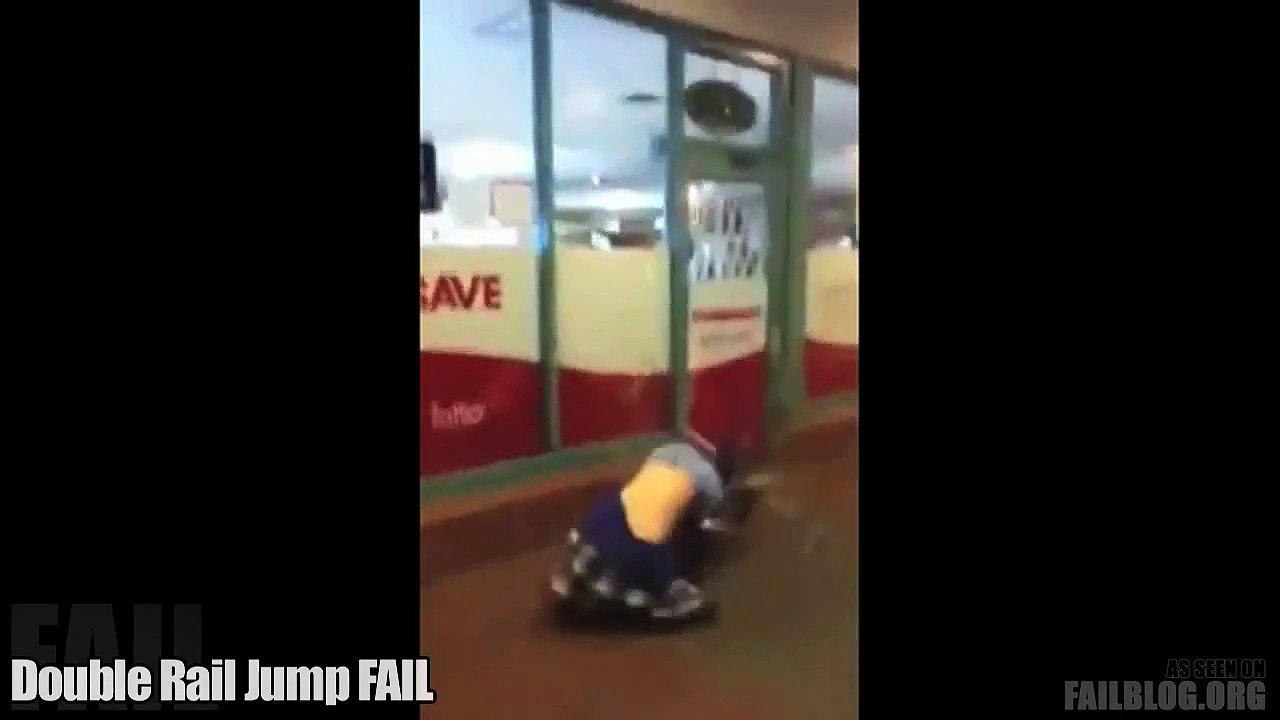 Double Rail Jump FAIL