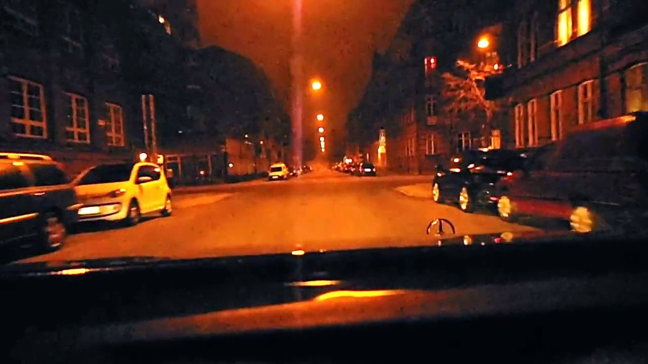 Driving in Malmö city at night ( Sweden )