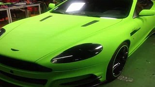 Mansory Aston Martin DB9 with Diamond Lime Green Color[1]