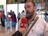 Huelga trabajadores Aena en Barajas