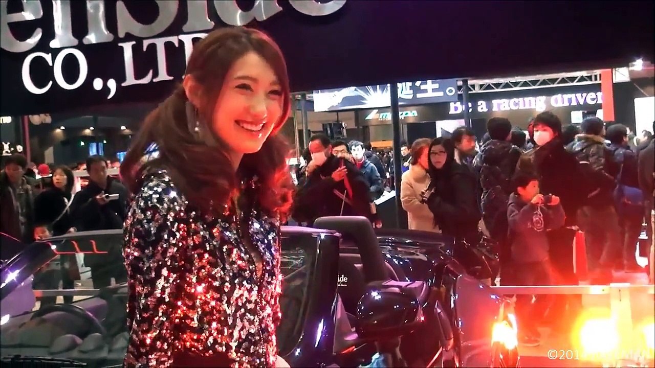 東京オートサロン 美しい日本車のモデル, TOKYO AUTO SALON Japanese car models beautiful
