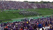Northwestern University Wildcat Marching Band perform 