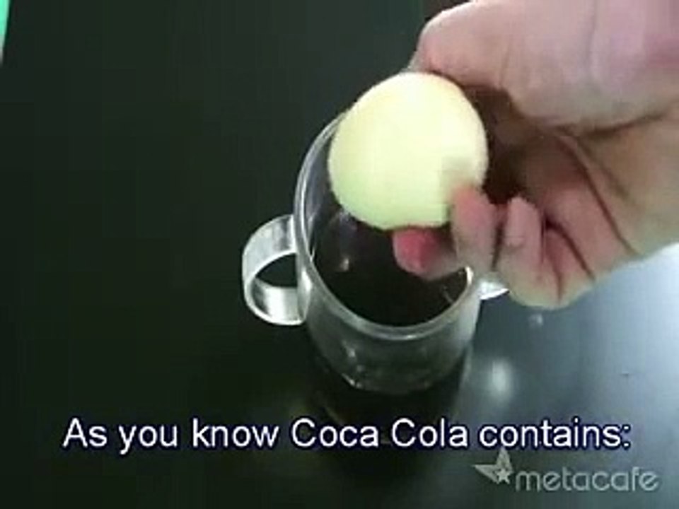 coke and  egg experiment