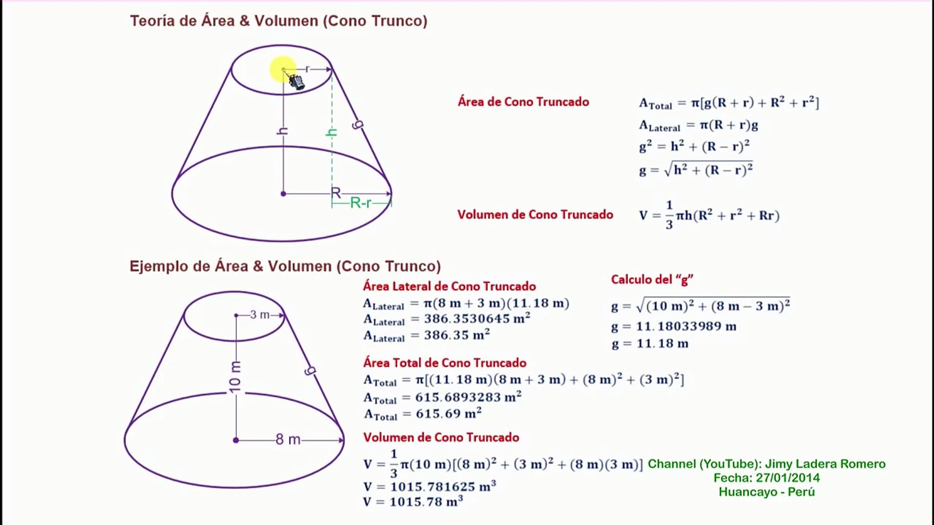 La Perspective Empereur Mal Calcular El Volumen De Un Cono Architecture
