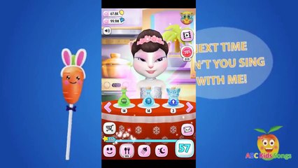 My Talking Angela ABC Song Finger Family   Finger Children Rhymes Song