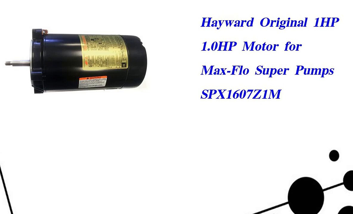 Hayward Original 1HP 1.0HP Motor for Max Flo Super