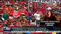 El estado de Bolívar se desborda a la espera de Chávez
