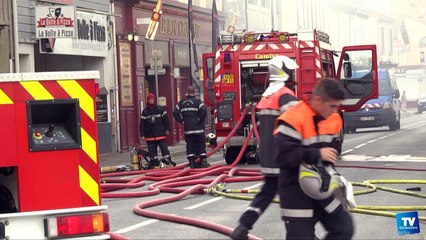 Incendie dans un magasin de fleurs route de Toulouse à Carcassonne :