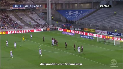 1-0 Nabil Fekir Free-Kick Goal | Olympique Lyon v. AC Milan 18.07.2015