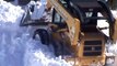 John Deere Skid Steer 240 Snow Plowing