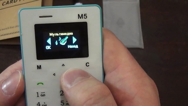 Обзор самого маленького телефона в мире AIEK M5 (кардфон)