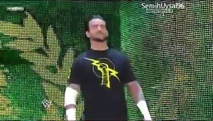 CM Punk vs Wade Barret Special Guest Referee John Cena Full Match. Raw 1/24/11.