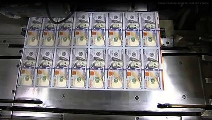 Hundred Dollar Bills Being Printed