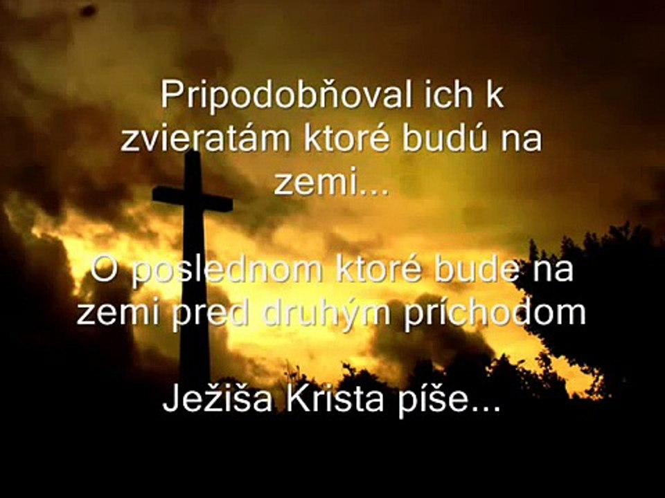 Konec Světa podle Bible...