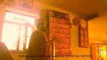Molana Hafiz Sajjad Rizvi on Saturday 18th July 2015, Eid ul Fiter @  Razvia Masjid Trust Southampton.