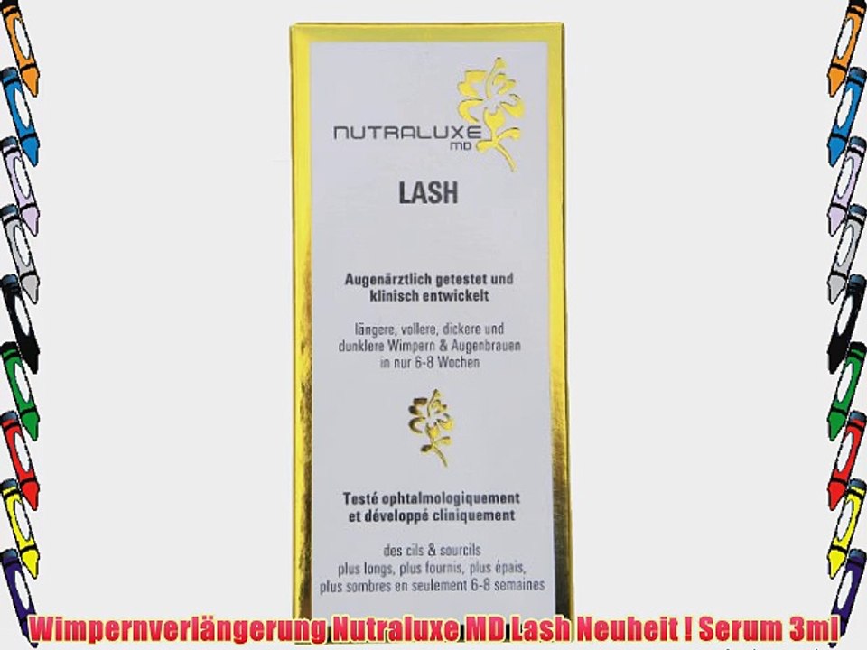 Wimpernverl?ngerung Nutraluxe MD Lash Neuheit ! Serum 3ml