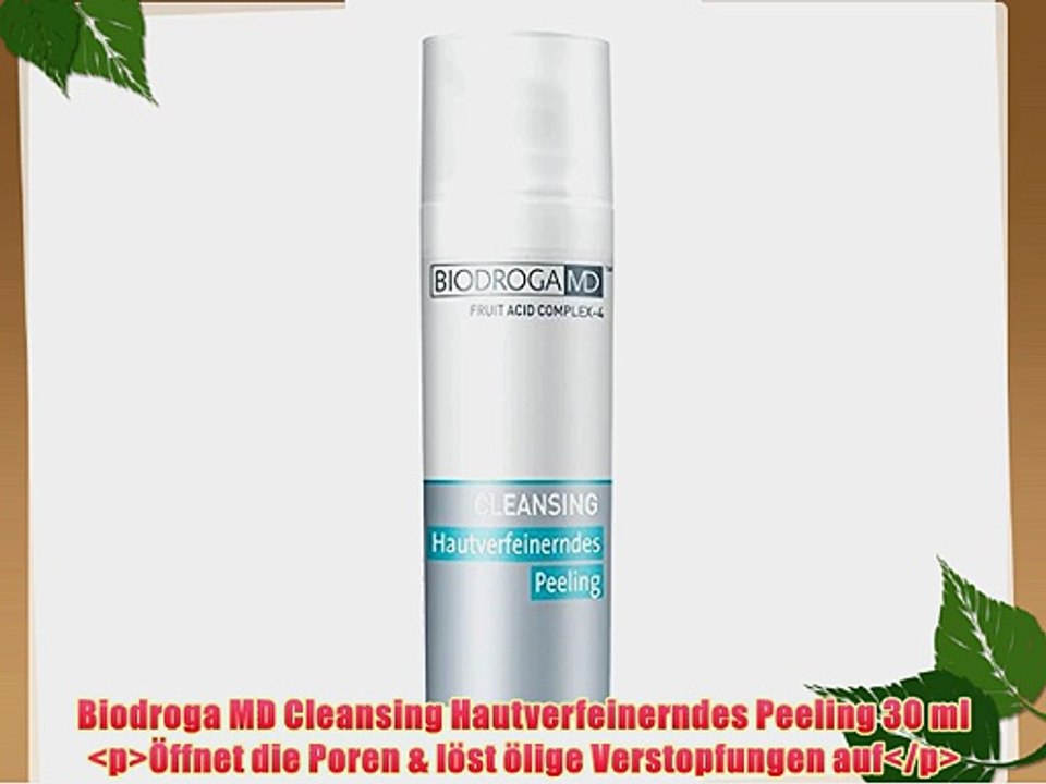 Biodroga MD Cleansing Hautverfeinerndes Peeling 30 ml