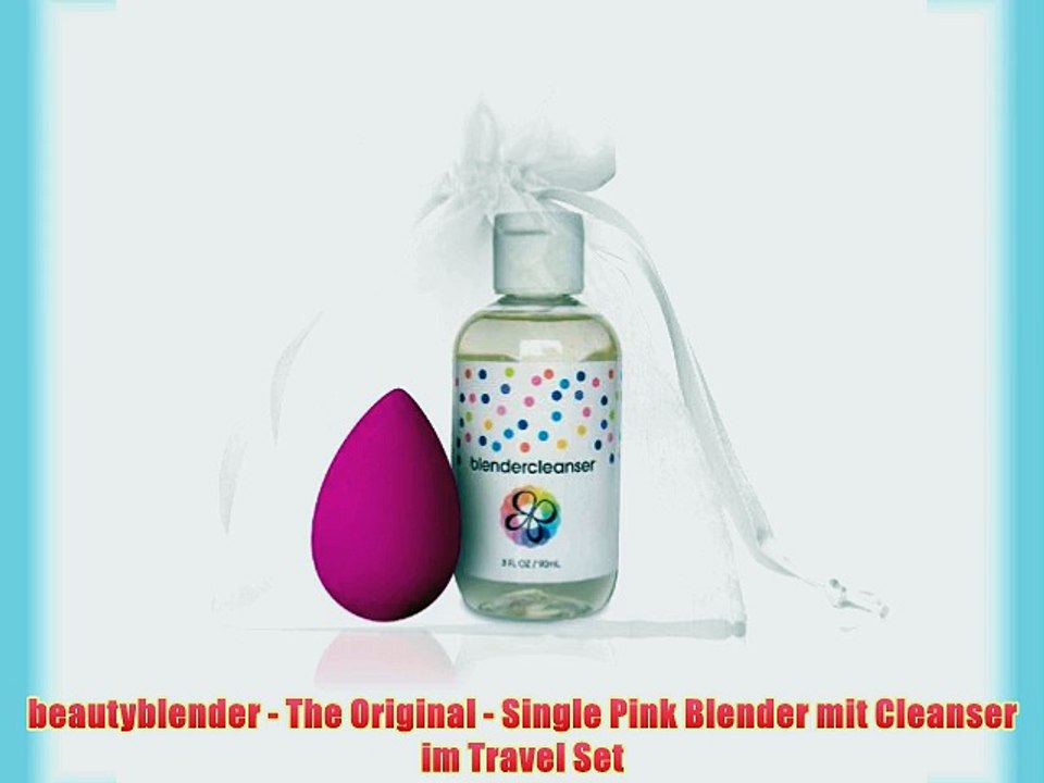 beautyblender - The Original - Single Pink Blender mit Cleanser im Travel Set