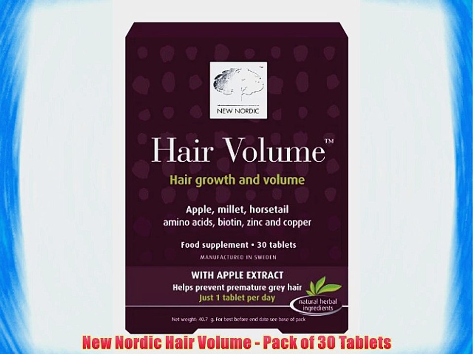 New Nordic Hair Volume - Pack of 30 Tablets