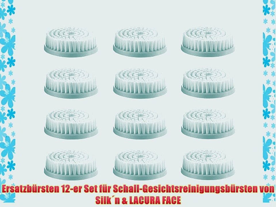 Ersatzb?rsten 12-er Set f?r Schall-Gesichtsreinigungsb?rsten von Silk?n