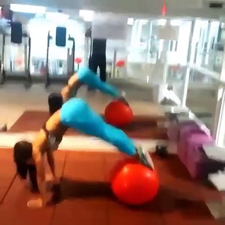 Hot Woman In Gym
