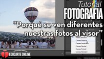 Porqué nuestras fotos se ven diferentes en monitor vs nuestra cámara