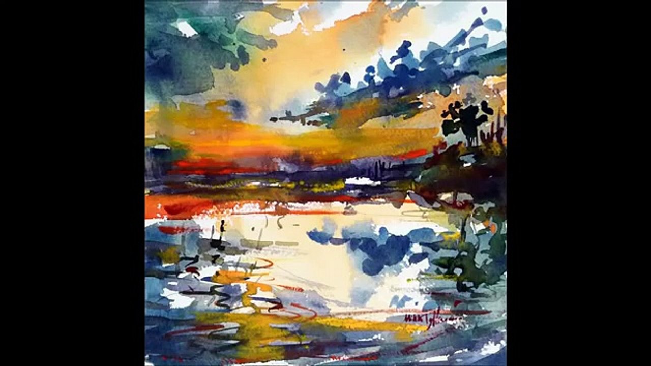 Watercolor paintings, Fine art by Mikko Tyllinen, Landscapes, Abstract, Realism Collection December