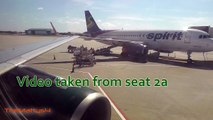 Frontier Airlines Taxi and Takeoff Tampa Intl Airport