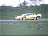Awesome Lamborghini Diablo Drifting on the Test Track