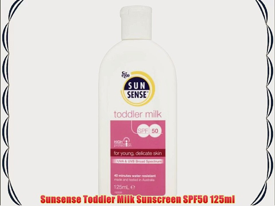 Sunsense Toddler Milk Sunscreen SPF50 125ml