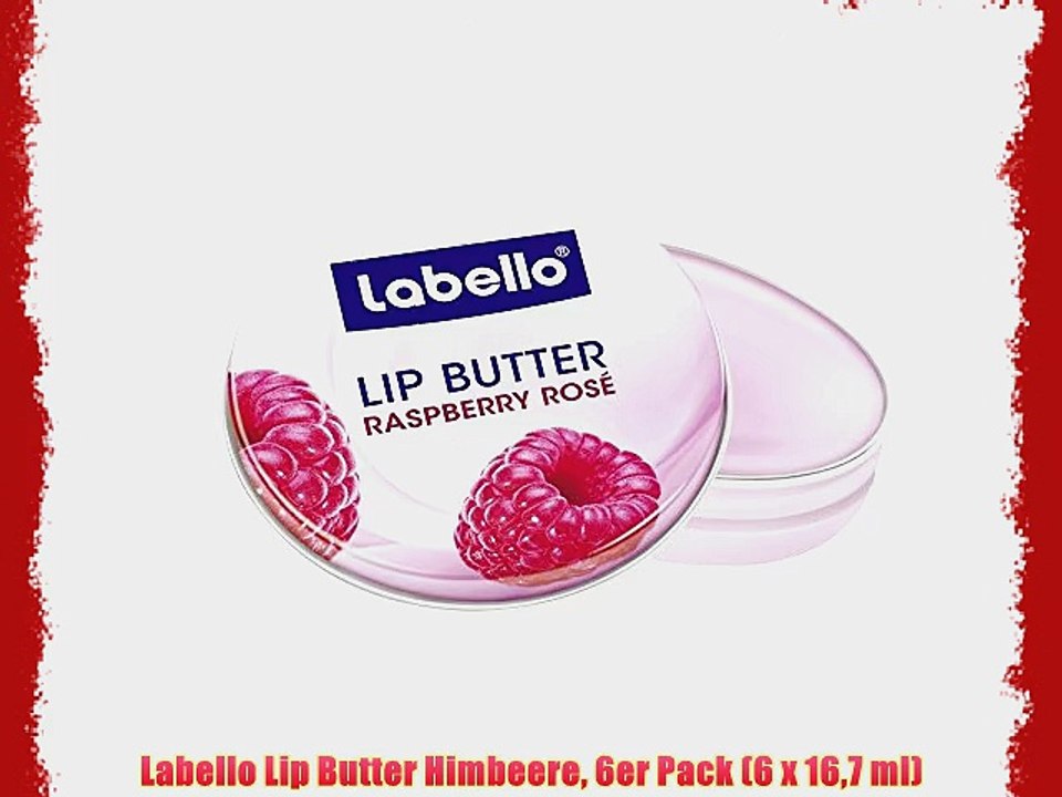 Labello Lip Butter Himbeere 6er Pack (6 x 167 ml)