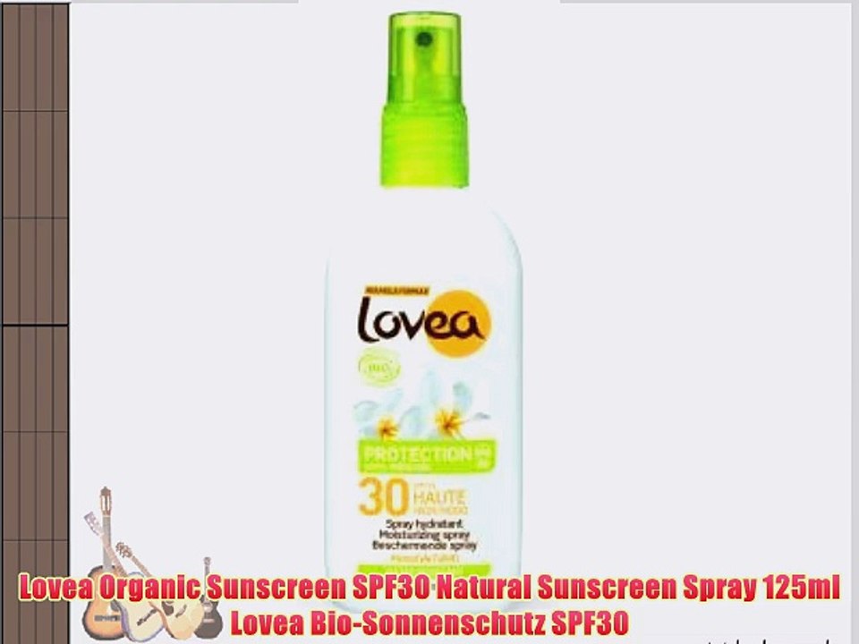 Lovea Organic Sunscreen SPF30 Natural Sunscreen Spray 125ml Lovea Bio-Sonnenschutz SPF30