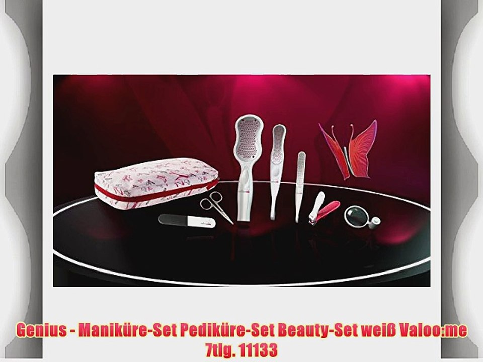 Genius - Manik?re-Set Pedik?re-Set Beauty-Set wei? Valoo:me 7tlg. 11133