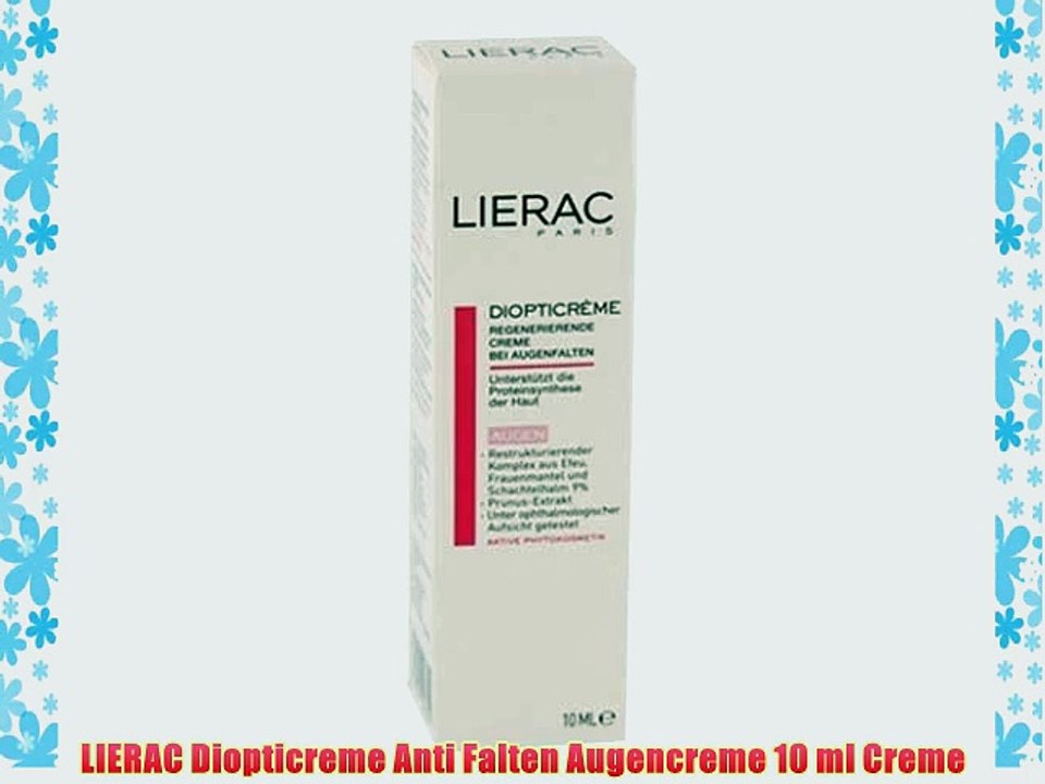 LIERAC Diopticreme Anti Falten Augencreme 10 ml Creme