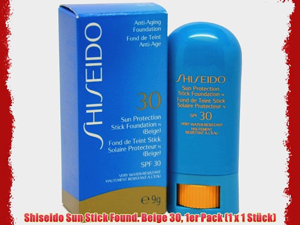 Shiseido Sun Stick Found. Beige 30 1er Pack (1 x 1 St?ck)