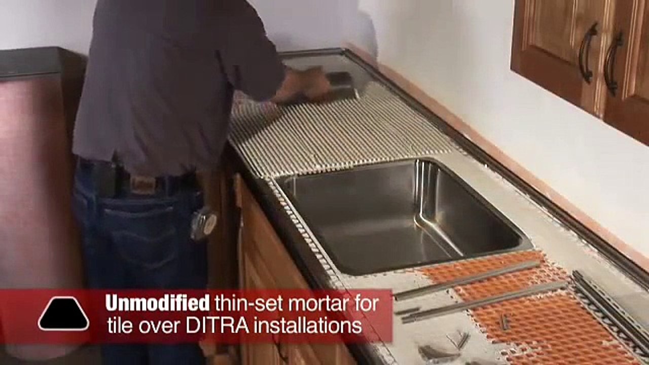 Schluter®Countertop System Installation Segment 3: Tiled Under-Sink/Backsplash/Tiles