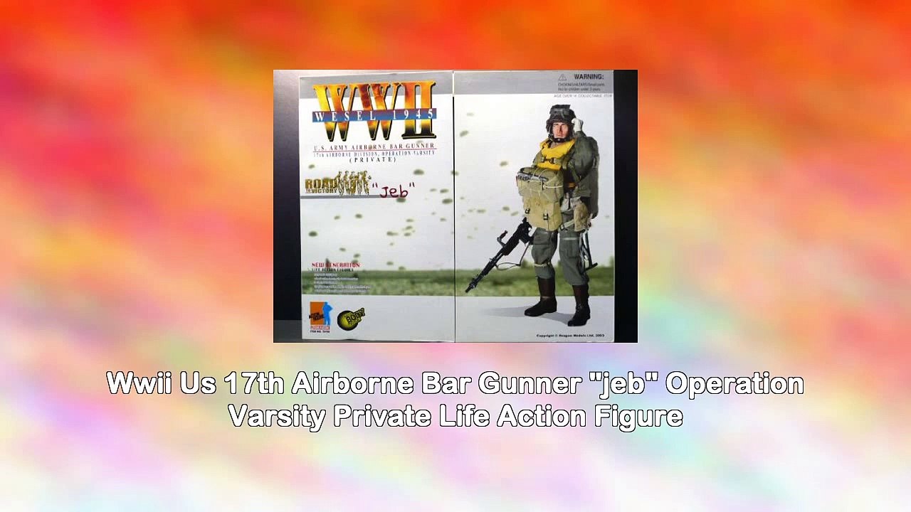 Wwii Us 17th Airborne Bar Gunner Jeb Operation