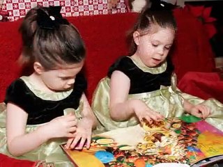 Addi & Cassi with Santa Christmas 2008