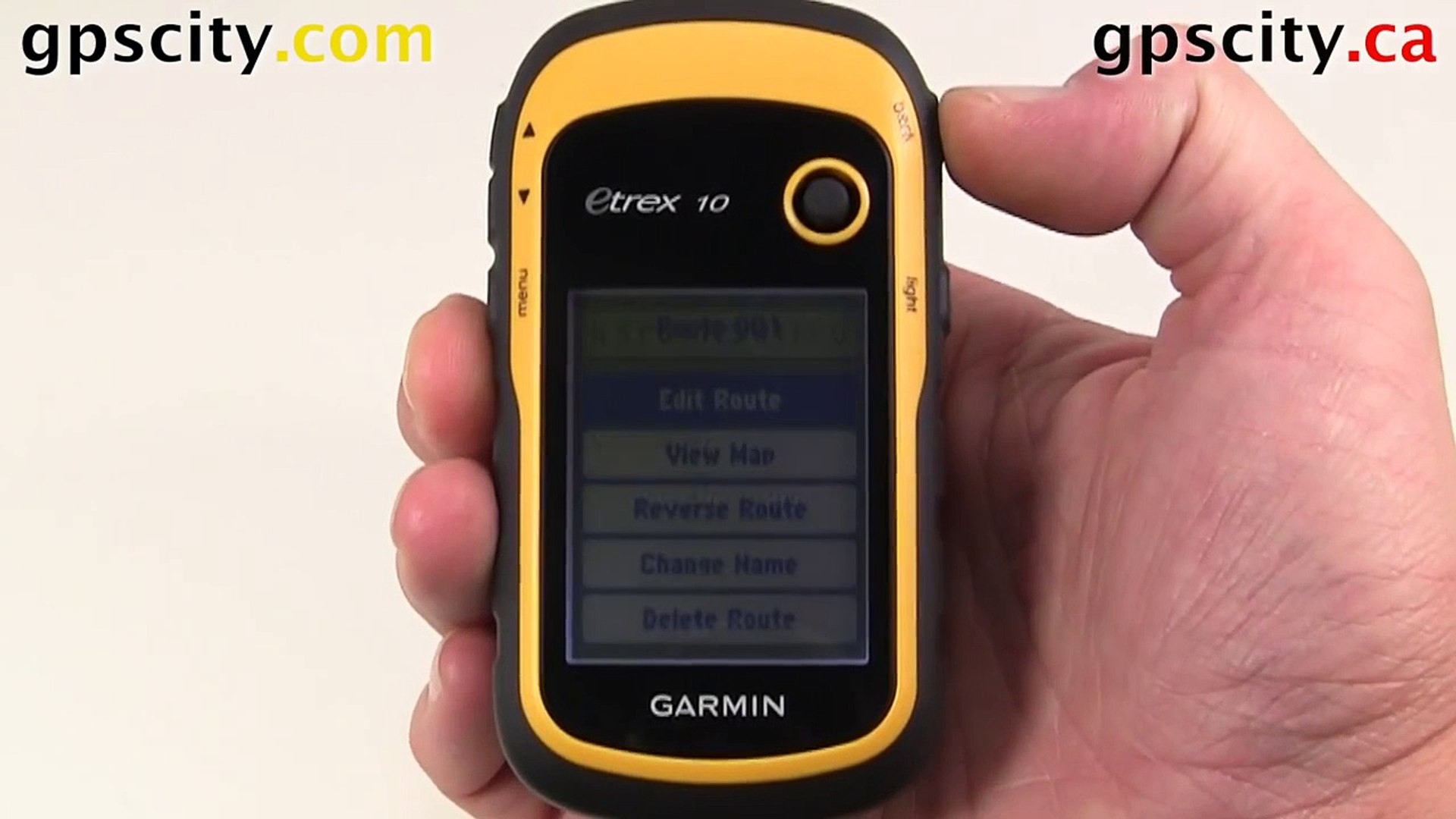 The Route Planner in the Garmin eTrex 10 with GPS City - video Dailymotion