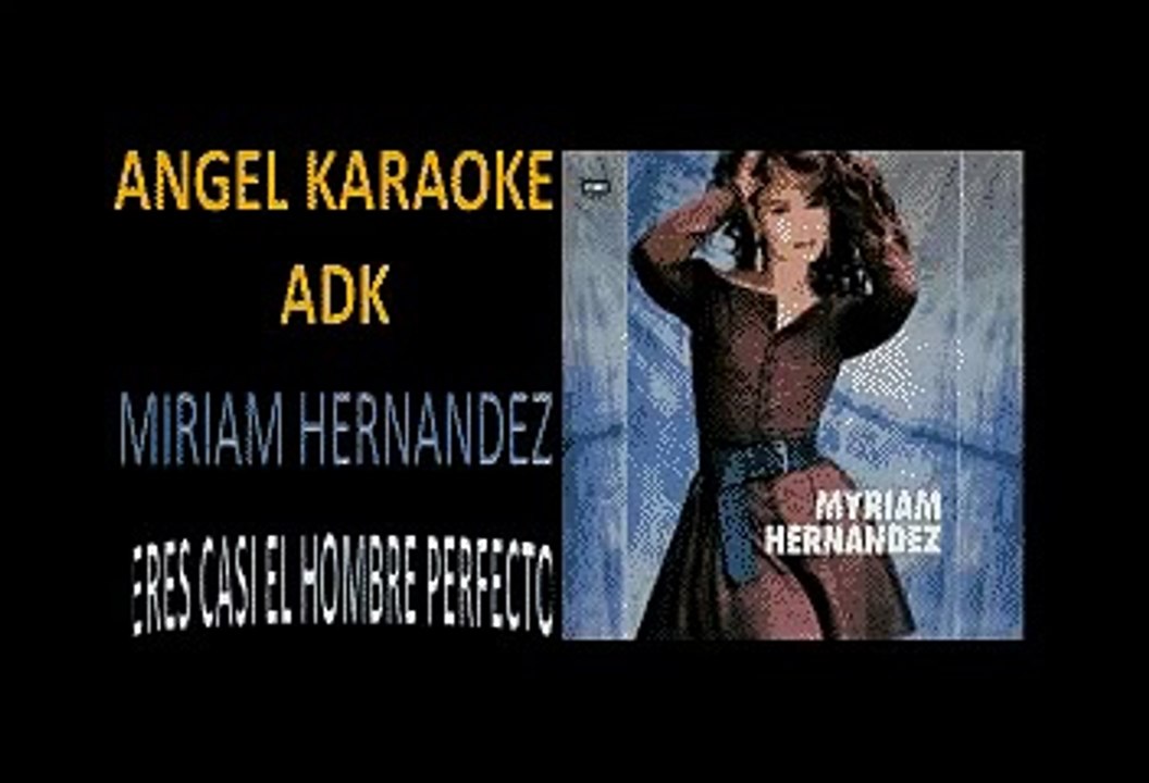 MIRIAN HERNANDEZ   eres casi el hombre perfecto   Voz letras  ADK