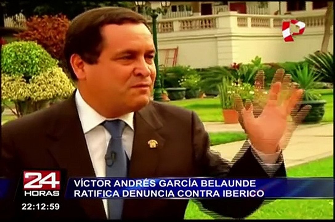 Víctor Andrés García Belaúnde se ratifica en denuncia contra Luis Iberico