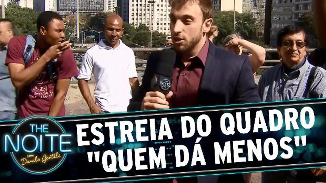 Léo Lins estreia o quadro ’Quem Dá Menos?’