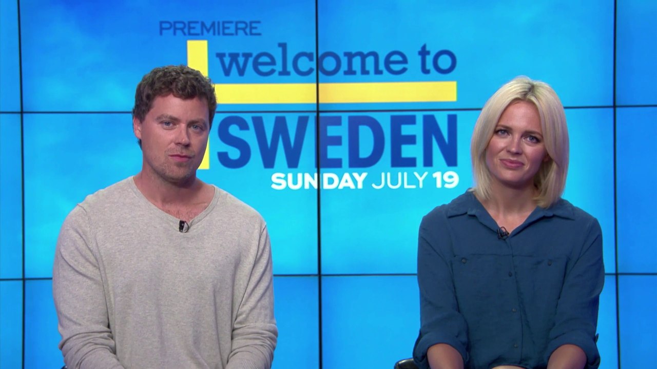 IR Interview: Greg Poehler & Josephine Bornebusch For "Welcome To Sweden" [NBC]