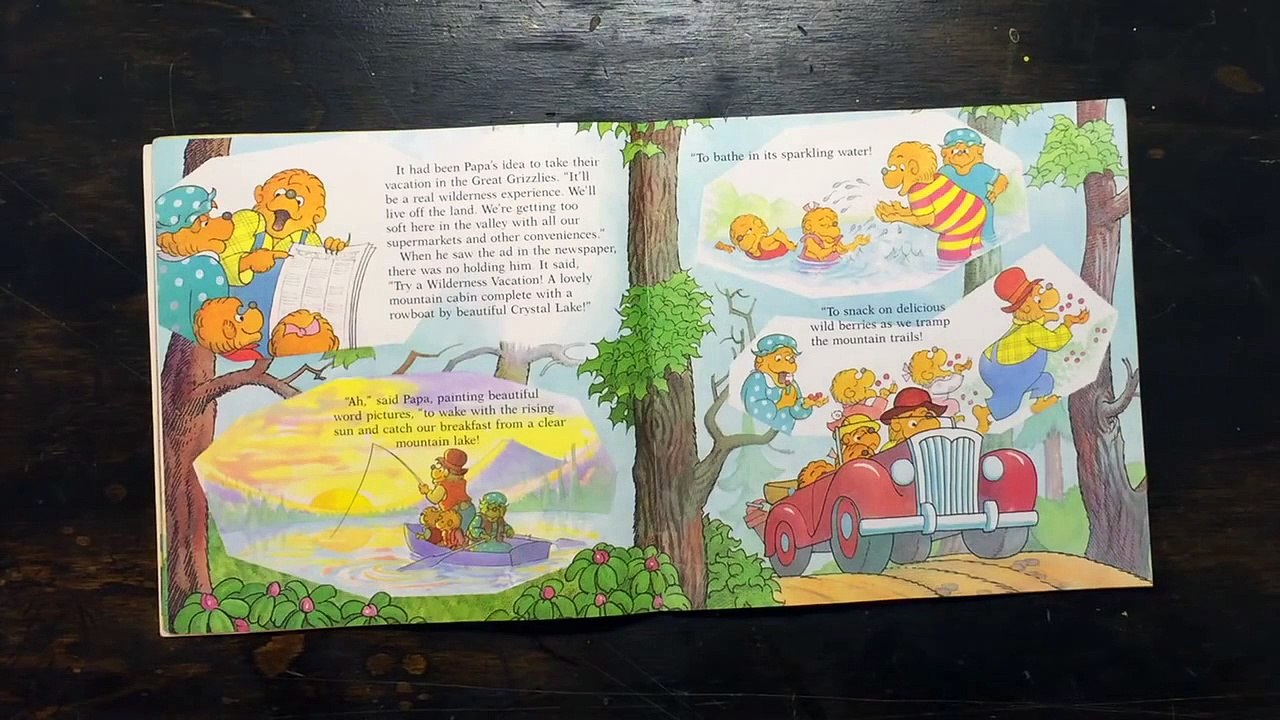 Berenstein Bears - Too Much Vacation. (Read Aloud Along Story Book for Kids and Children)