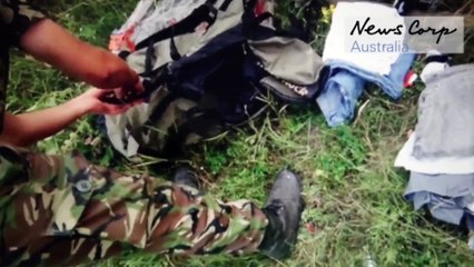 Horror video reveals MH17 crash aftermath
